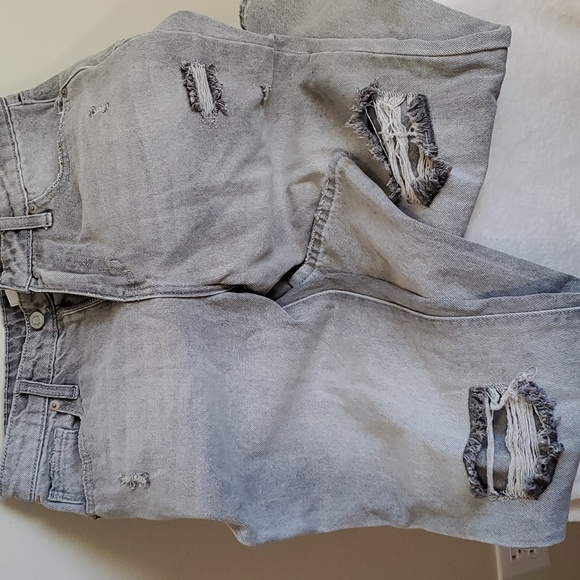 Destroyed Denim by BP Grey wash NWOT Tall Ankle Jeans - Picture 5 of 8